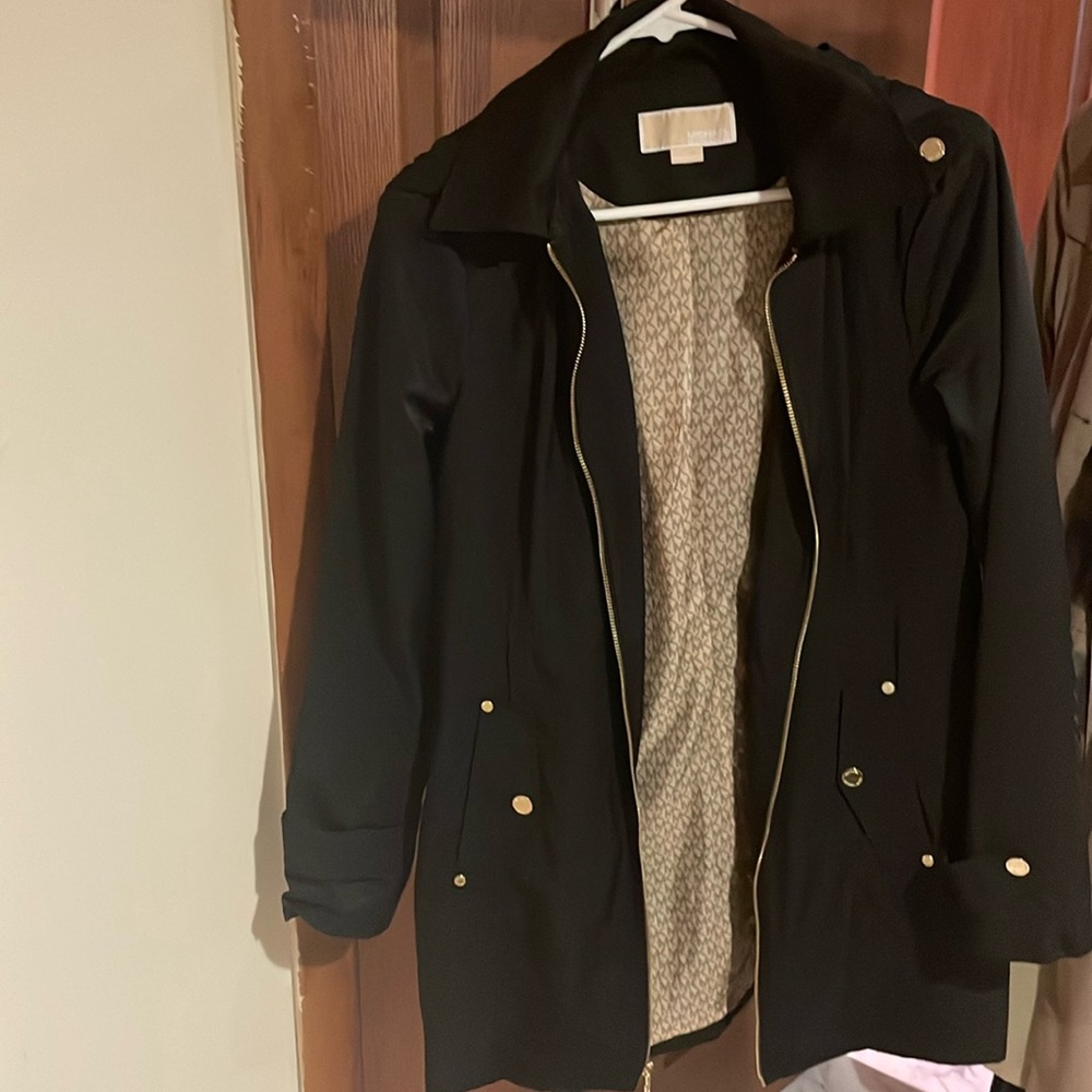 MK hooded rain jacket